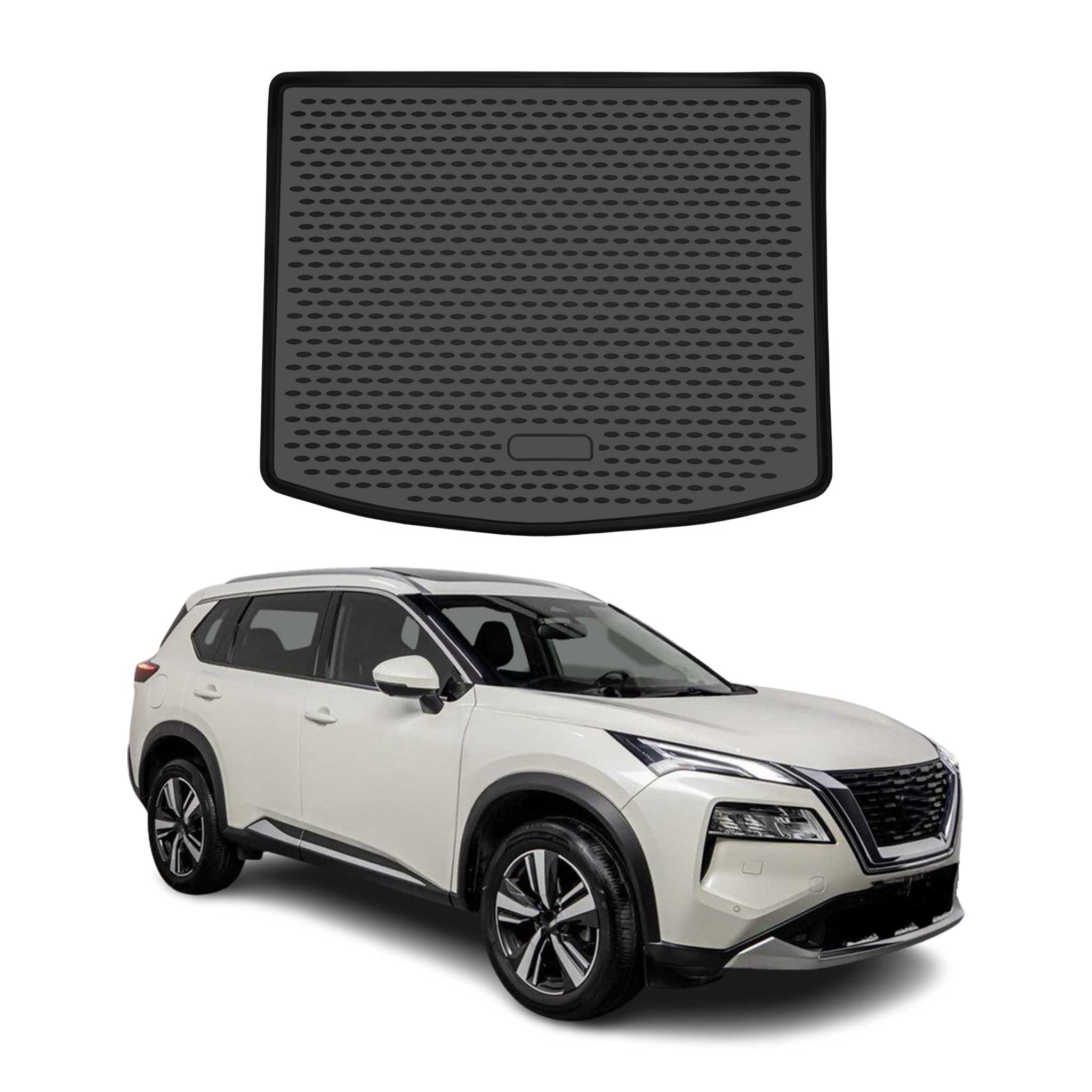 Kofferraummatte Laderaumwanne für Nissan X-Trail T33 IV 2022-2026 TPE Schwarz