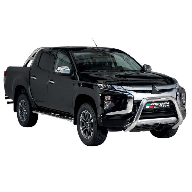 Frontbügel Frontschutzbügel für Mitsubishi L200 2019-2024 ø76mm Stahl Silber