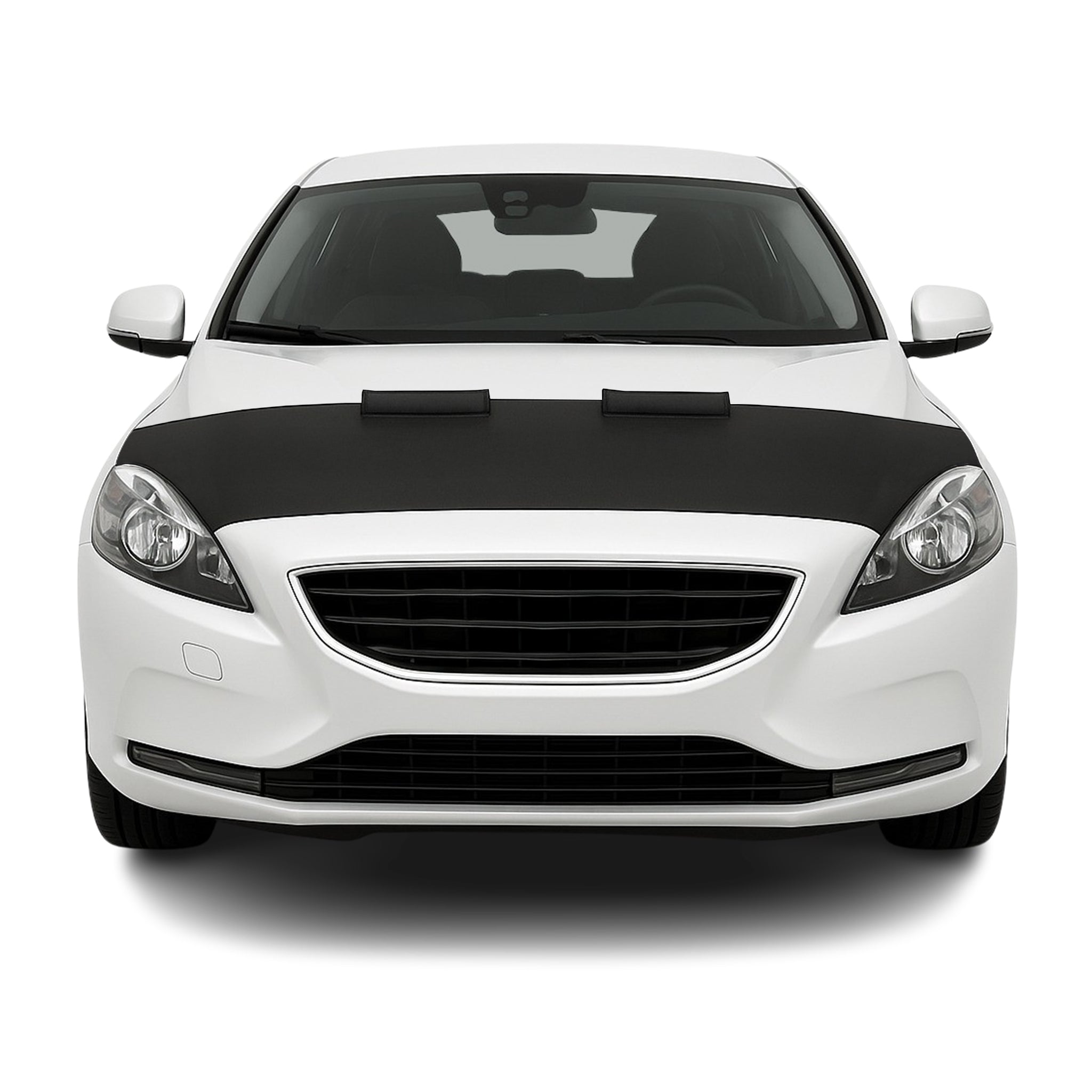 Haubenbra Steinschlagschutz Bonnet Bra für Volvo V40 2012-2016 Schwarz Halb