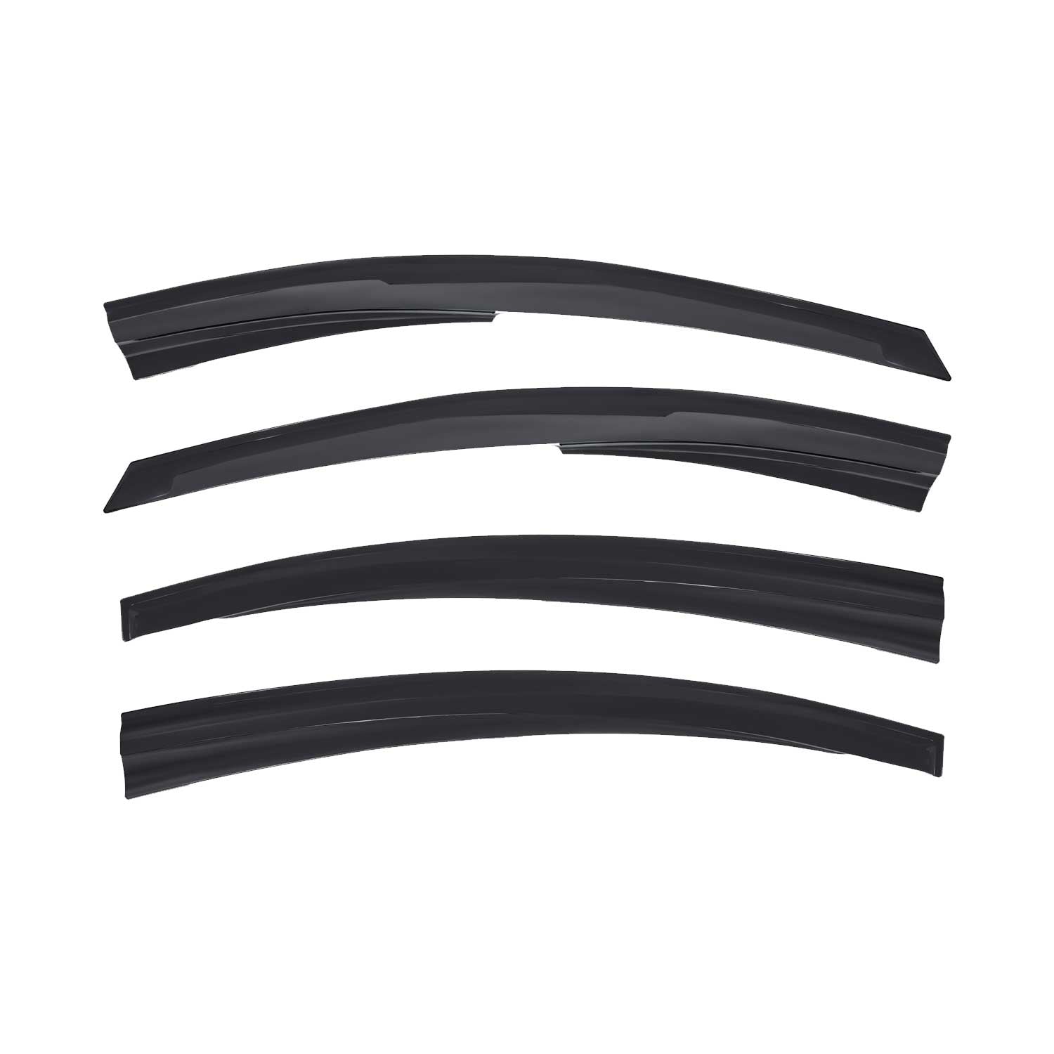 4x Windabweiser Regenabweiser für Chevrolet Cruze 2009-2016 Acryl Dunkel
