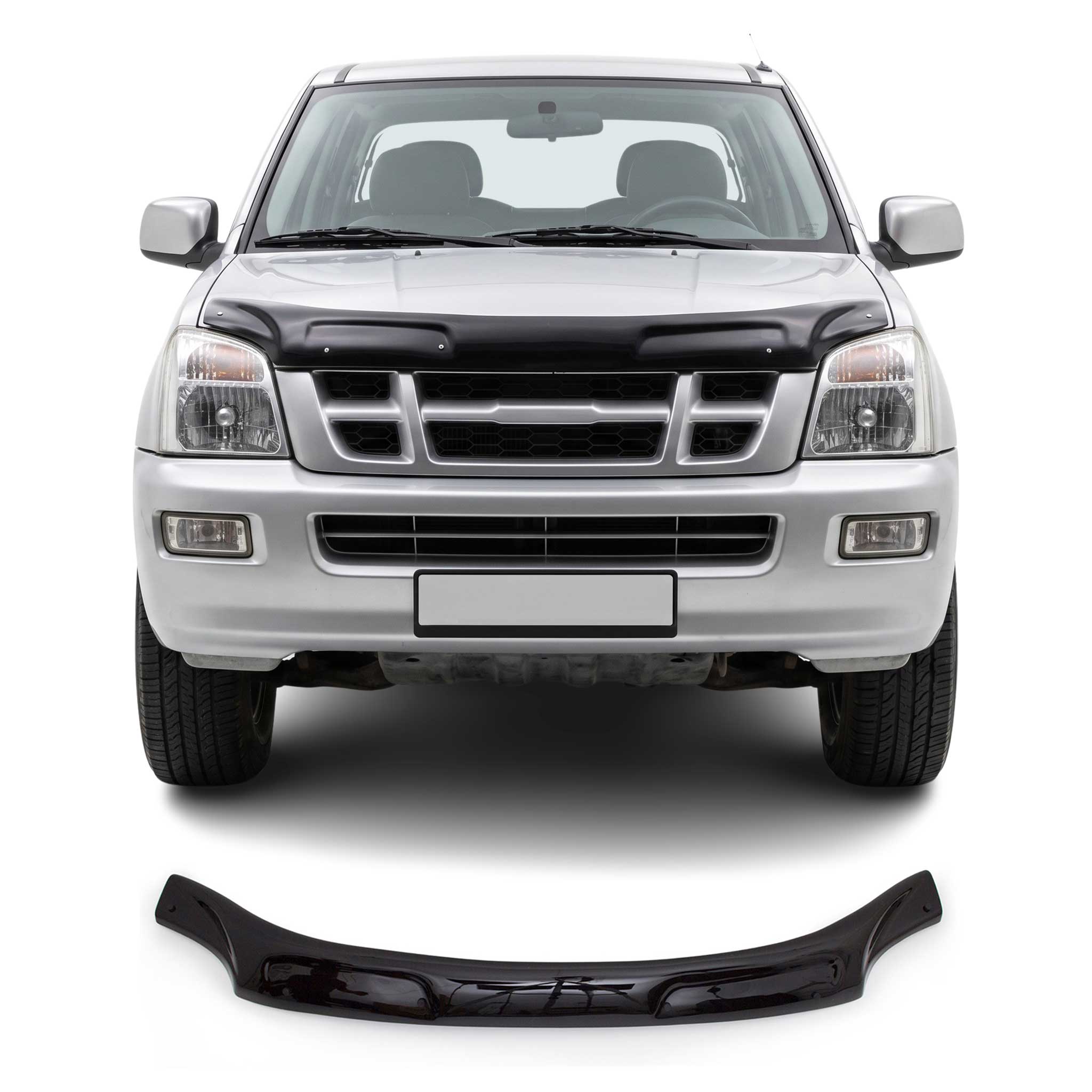 Motorhaube Deflektor Insekten und Steinschlagschutz für Isuzu D-Max 2002-2006
