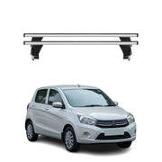 Menabo Dachträger Grundtäger für Suzuki Celerio 2014-2021 50kg Alu Silber 2 tlg
