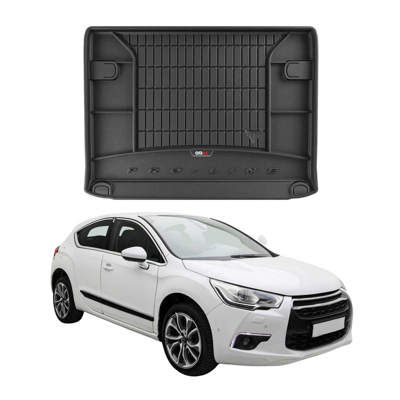 OMAC Gummi Kofferraumwanne für Citroen DS4 2011-2015 TPE Laderaumwanne Schwarz
