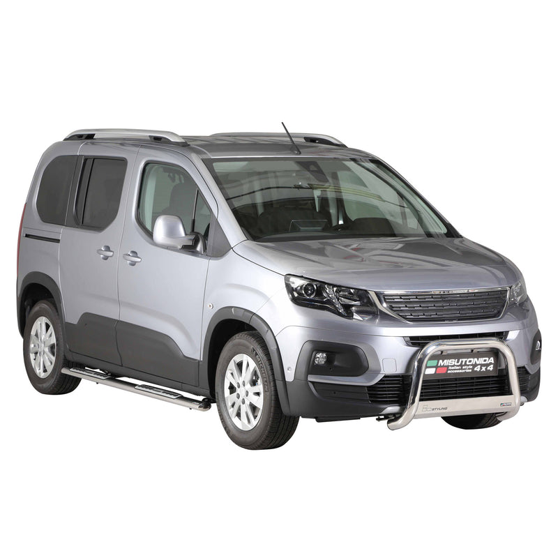 Frontbügel Frontschutzbügel für Peugeot Rifter 2018-2021 ø63mm Stahl Silber