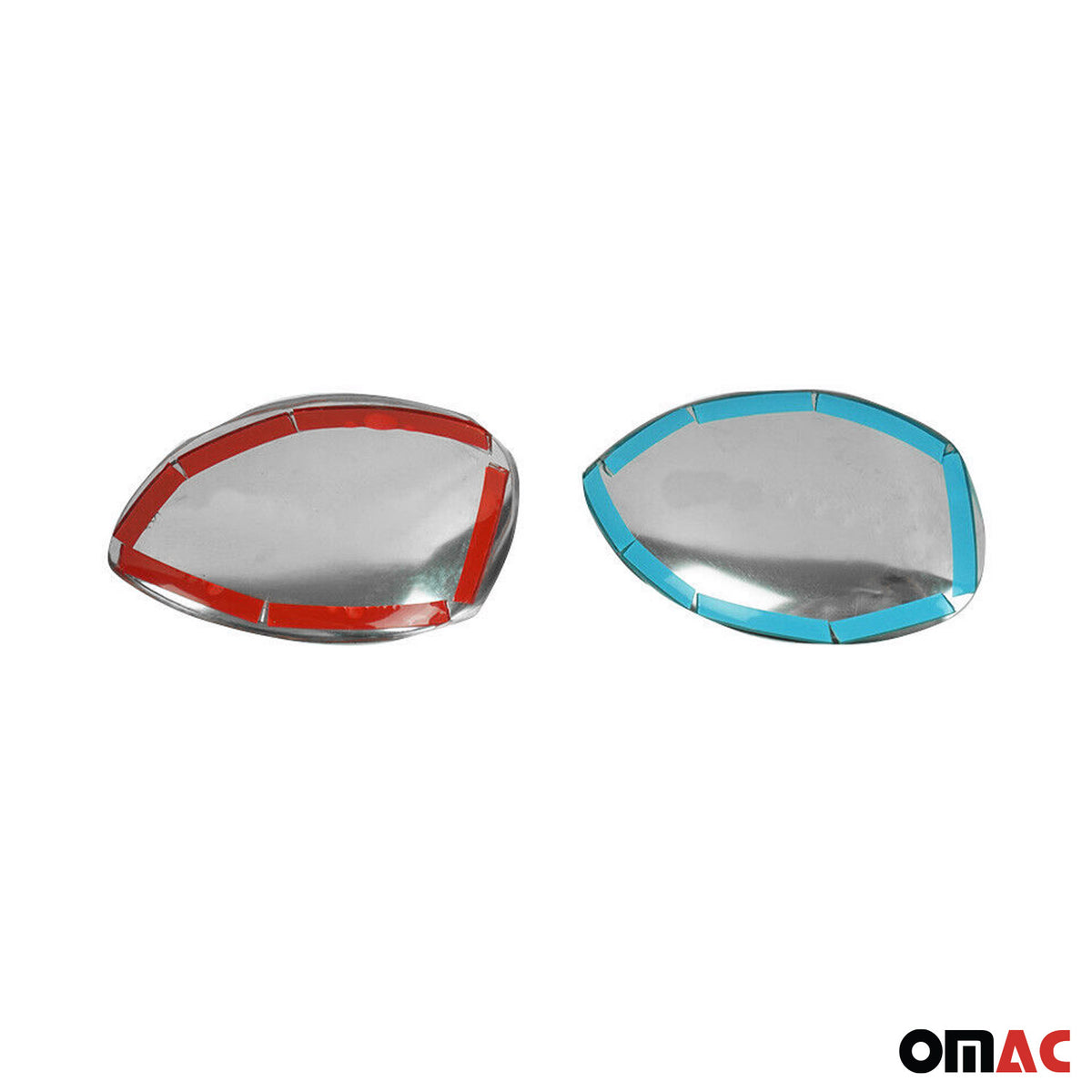 Spiegelkappen Spiegelabdeckung für Peugeot 206 206+ Edelstahl Chrom 2tlg