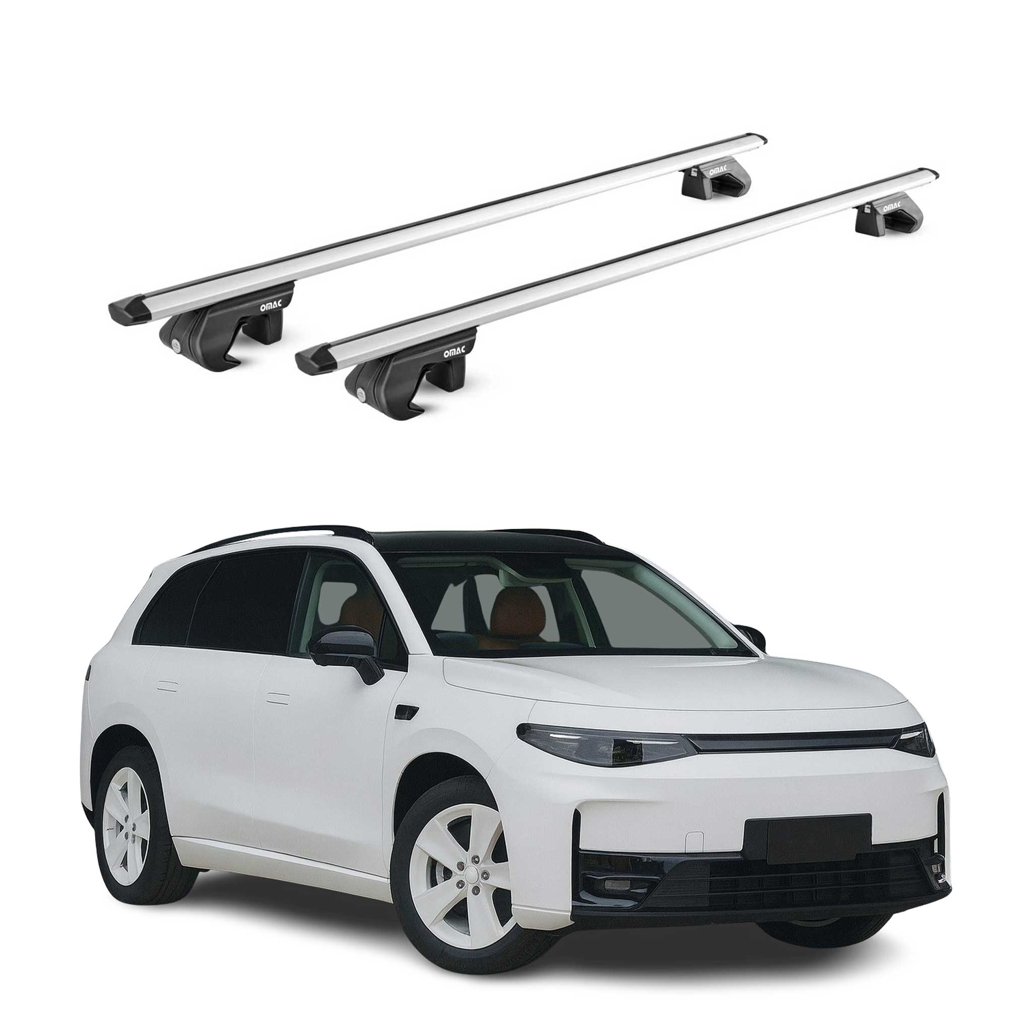 Dachträger Grundtäger für Leapmotor C10 2023-2025 90kg Alu Silber 2 tlg ABE