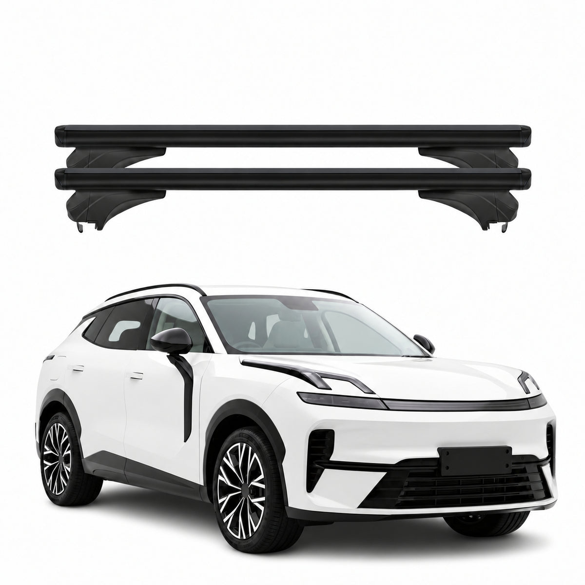 Menabo Dachträger für LYNK & CO 08 2025-2026 Aluminium Schwarz 2 Stück