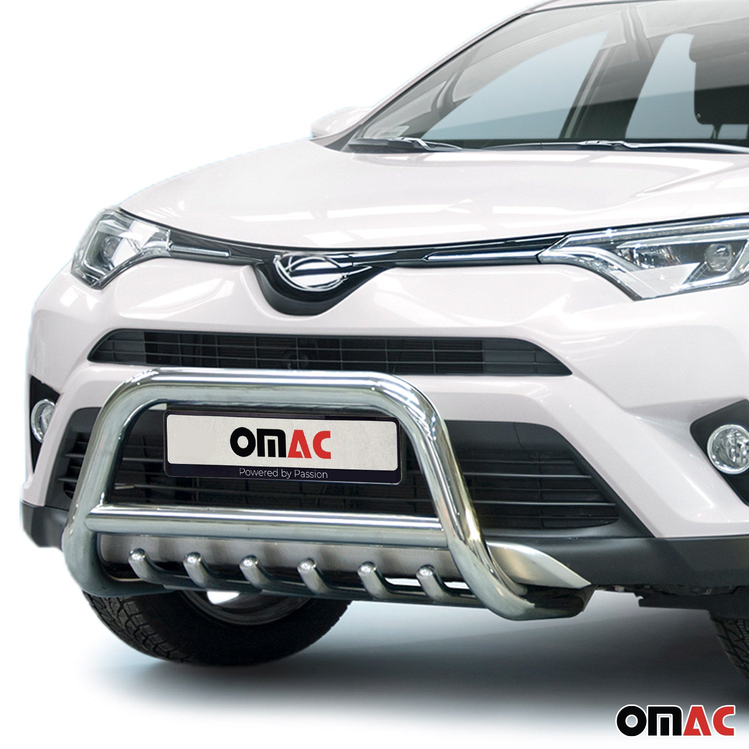 Frontbügel Frontschutzbügel für Toyota RAV4 2015-2018 mit ABE Stahl Silber
