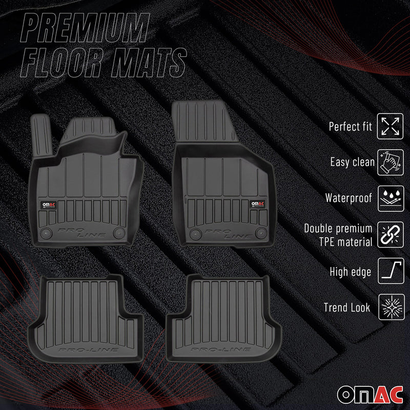OMAC Gummi Fußmatten für VW Beetle 2011-2019 Premium TPE 3D Automatten 4tlg