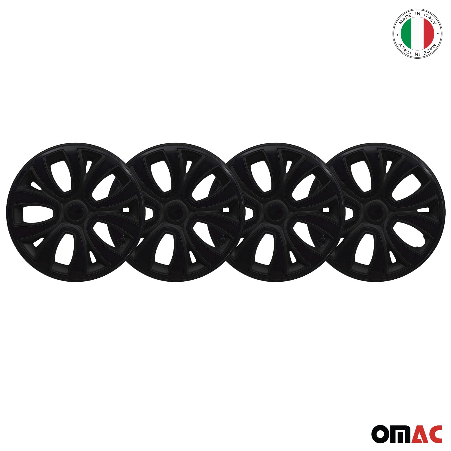 4x Radblenden Radkappen Radzierblenden 16" Zoll Schwarz Glänzend