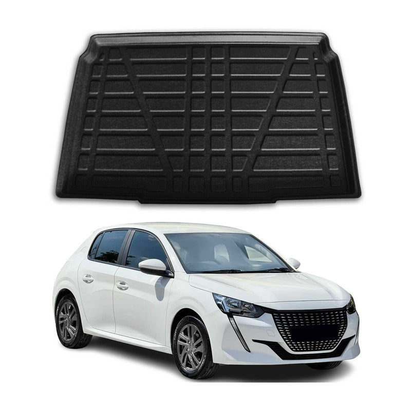 Kofferraumwanne Laderaumwanne für Peugeot 208 2020-2025 Gummi TPE Schwarz