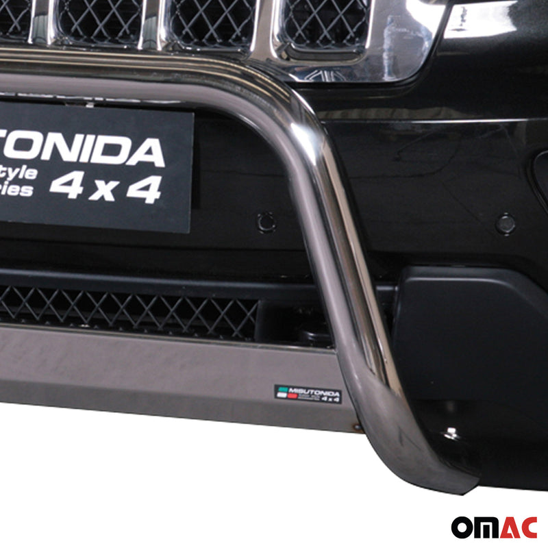 Frontbügel Frontschutzbügel für Jeep Grand Cherokee 2010-2013 ø63mm Stahl Silber