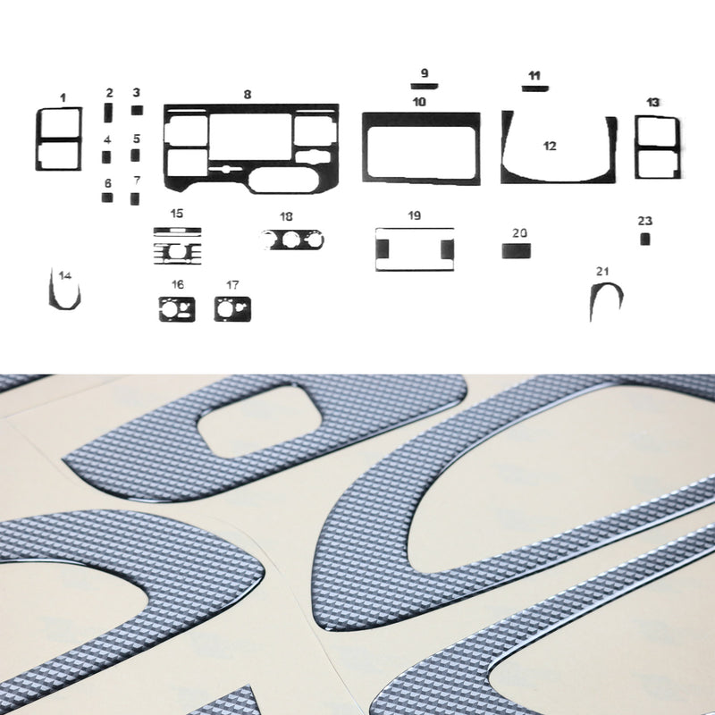 2006-2010 Ford Transit Innenraum Dekor Cockpit Carbon Optik 22 tlg