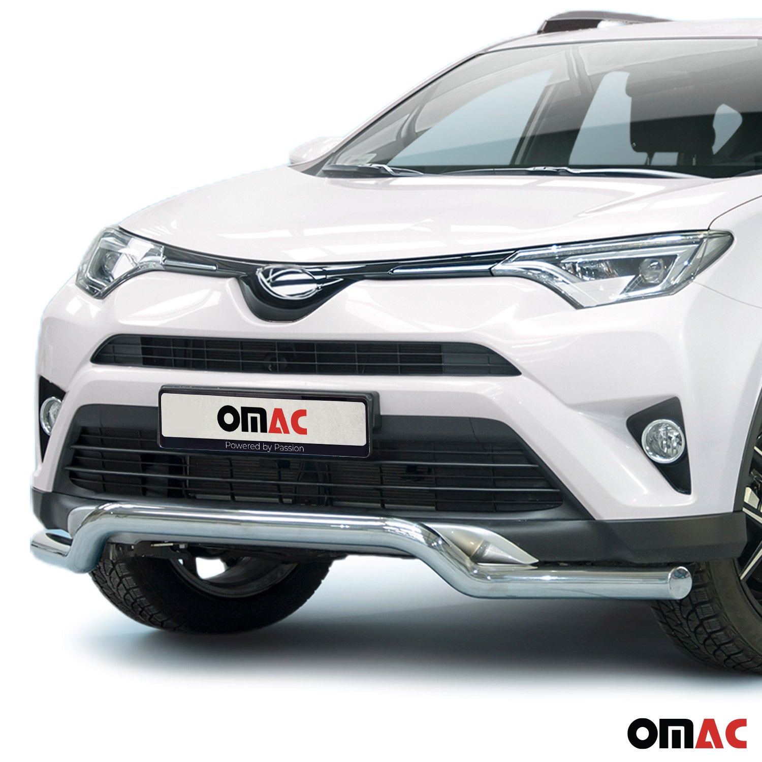 Frontbügel Frontschutzbügel Schutz für Toyota RAV4 2015-2018 Stahl ABE Silber