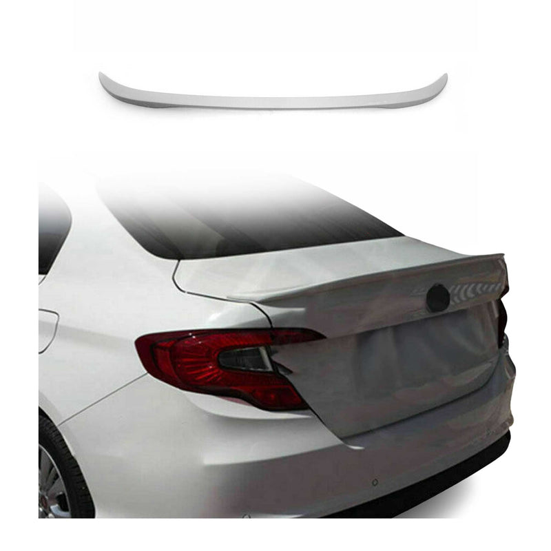 Heckspoiler Dachspoiler für Fiat Tipo 2015-2025 Stufenheck Lackiert ABS Weiß