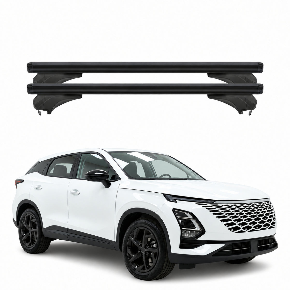 Menabo Dachträger für Chery Tiggo 9 2025-2026 Aluminium Schwarz 2 Stück
