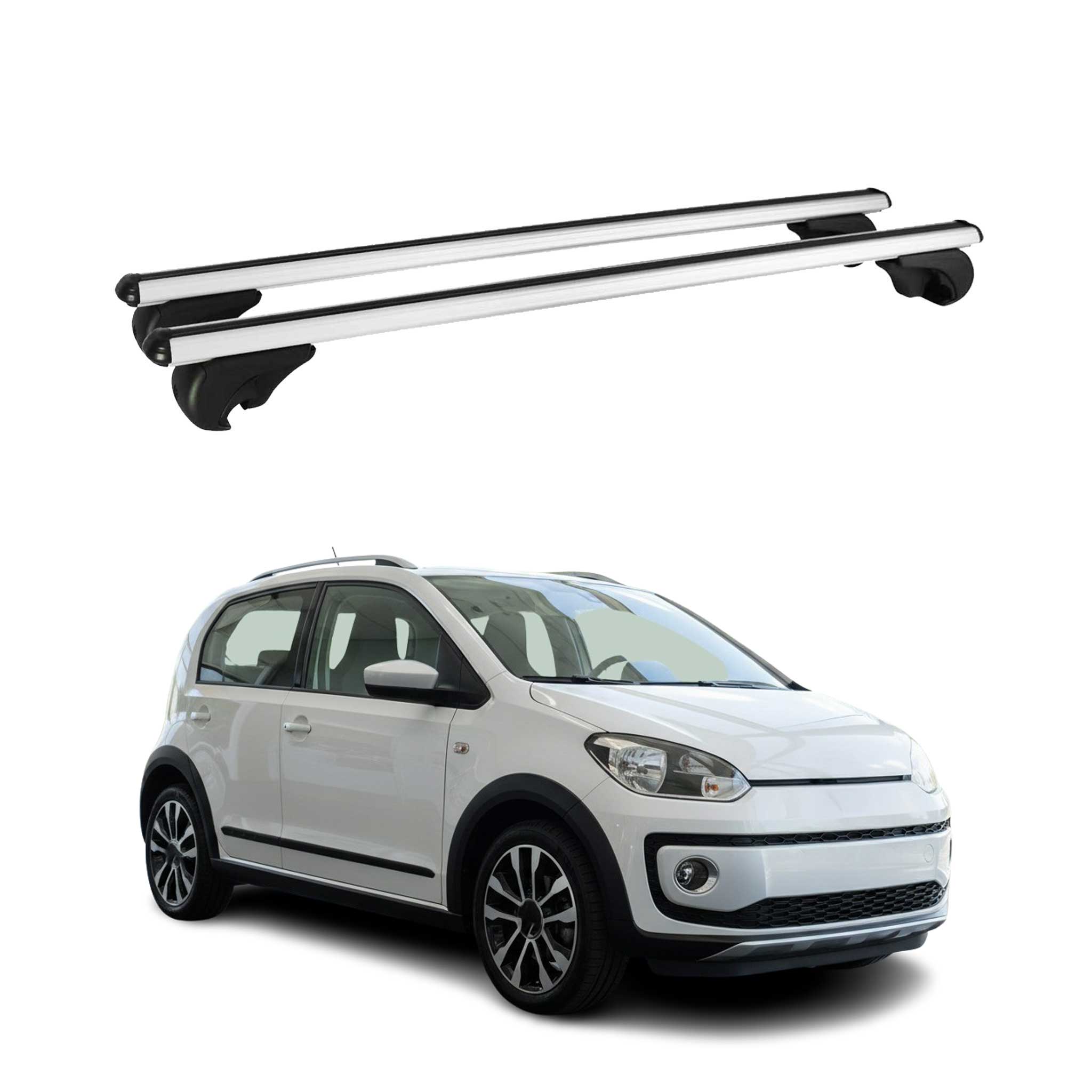 Dachträger Grundtäger für VW Up 2011-2023 75kg Aluminium Silber 2 tlg
