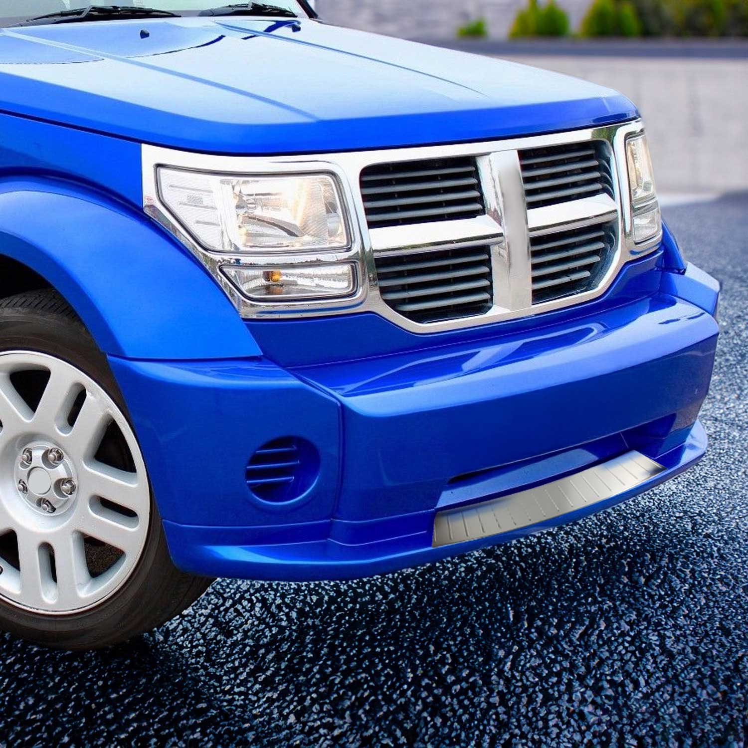 Kühlergrill Leisten Grillleisten für Dodge Nitro 2007-2012 Edelstahl Silber 1tlg