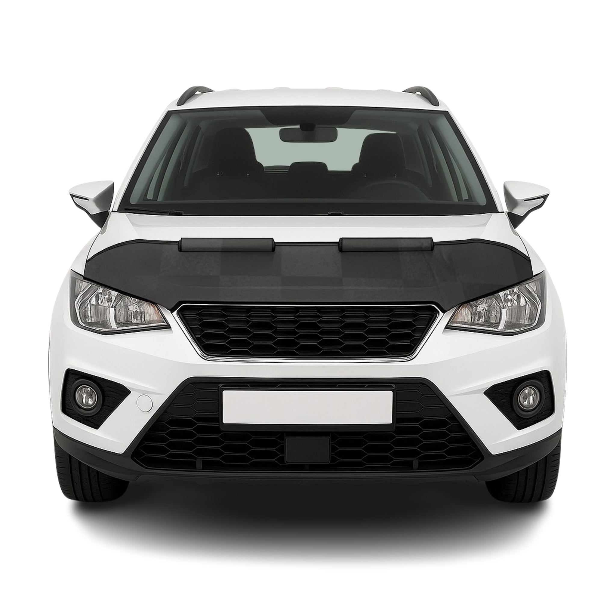 Haubenbra Steinschlagschutz Bonnet Bra für Seat Arona 2017-2026 Kariert Halb