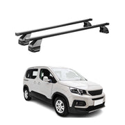 Menabo Dachträger Grundtäger für Peugeot Rifter 2018-2026 75kg Stahl Schwarz 2x