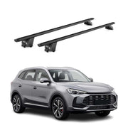 Dachträger für MG ZS II / EZS II 2024-2026 100kg Aluminium Schwarz 2 tlg ABE