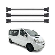 Dachträger Grundtäger für Nissan Primastar 2001-2014 75kg Aluminium Silber 3tlg