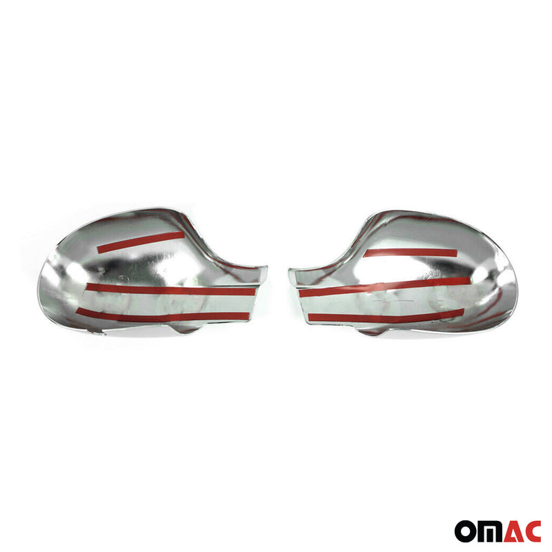 Spiegelkappen Spiegelabdeckung für Renault Thalia 2008-2013 Chrom ABS Silber