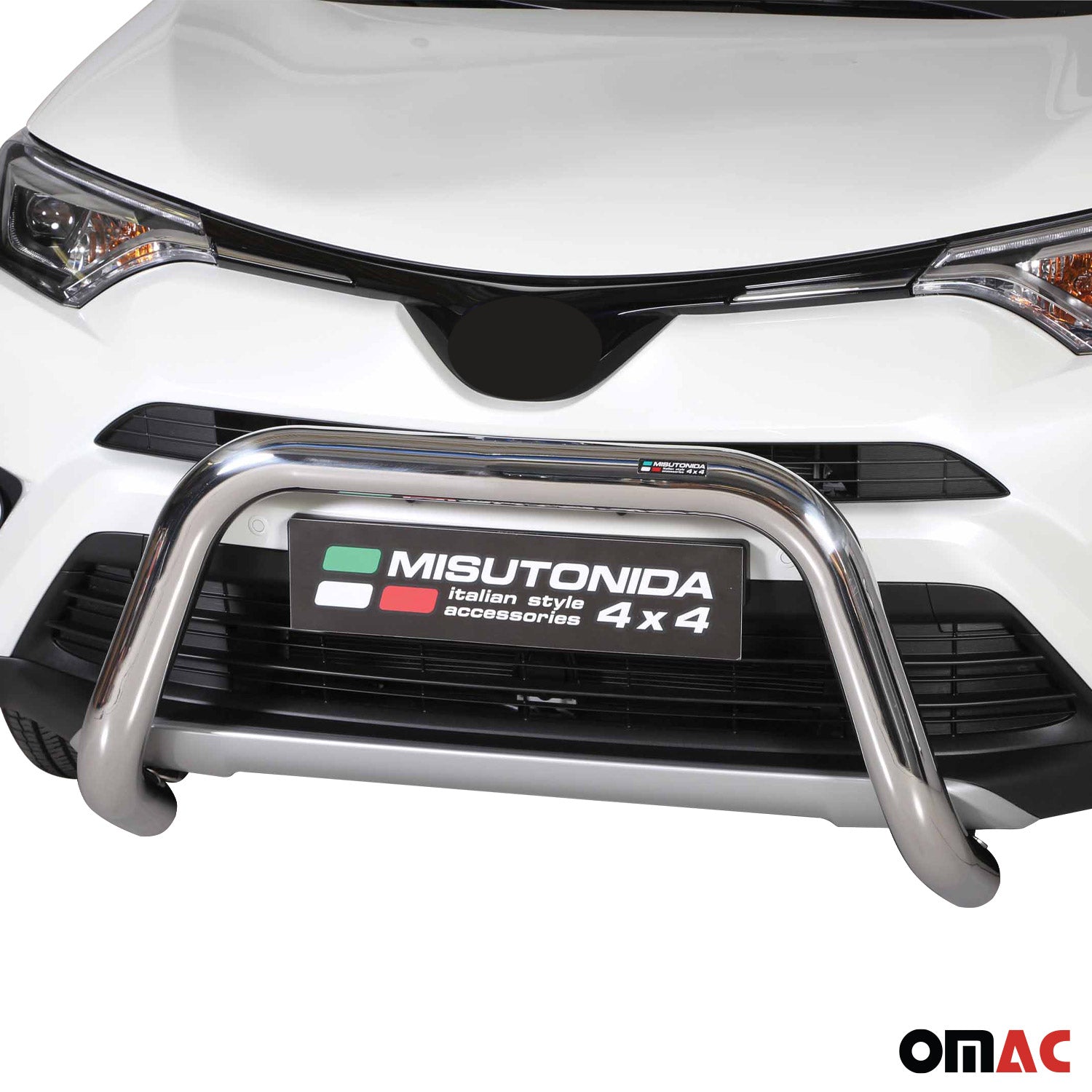 Frontbügel Frontschutzbügel für Toyota RAV4 Hybrid One 2016-2018 ø76 Stahl Grau
