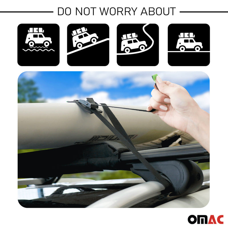 Dachträgerauflagen Surfbretträger Windsurf Pad Dachträger Kanu Kajak 70cm 2x SET