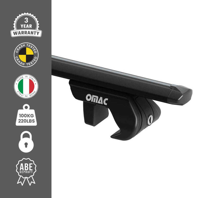 Dachträger Grundträger für Toyota Rav4 XA30 2006-2013 5 türig Alu Schwarz 2x