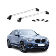Dachträger Grundtäger für BMW X4 G02 2018-2025 100kg Aluminium Silber 2 tlg ABE