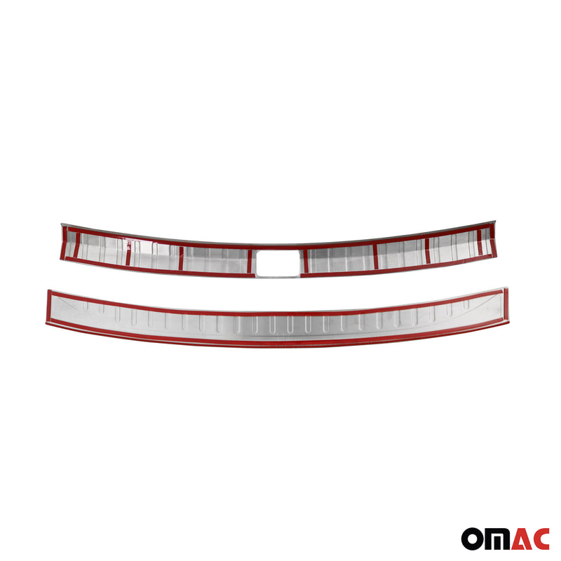 Ladekantenschutz & Stoßstange Satz für VW Tiguan 2016-2024 Edelstahl Gebürstet