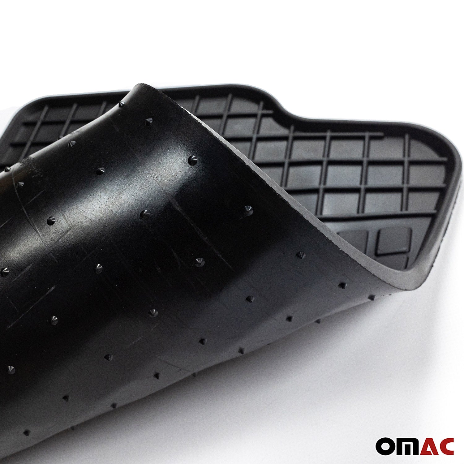 OMAC Gummi Fußmatten für Mercedes Actros MP2 2003-2008 Automatten Schwarz 2x