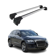 Dachträger Grundtäger für Audi Q5 mk1 2008-2017 75kg Aluminium Silber 2 tlg