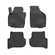 Fußmatten Gummimatten No.77 für Skoda Yeti 2009-2017 TPE Gummi Schwarz 4 Teile
