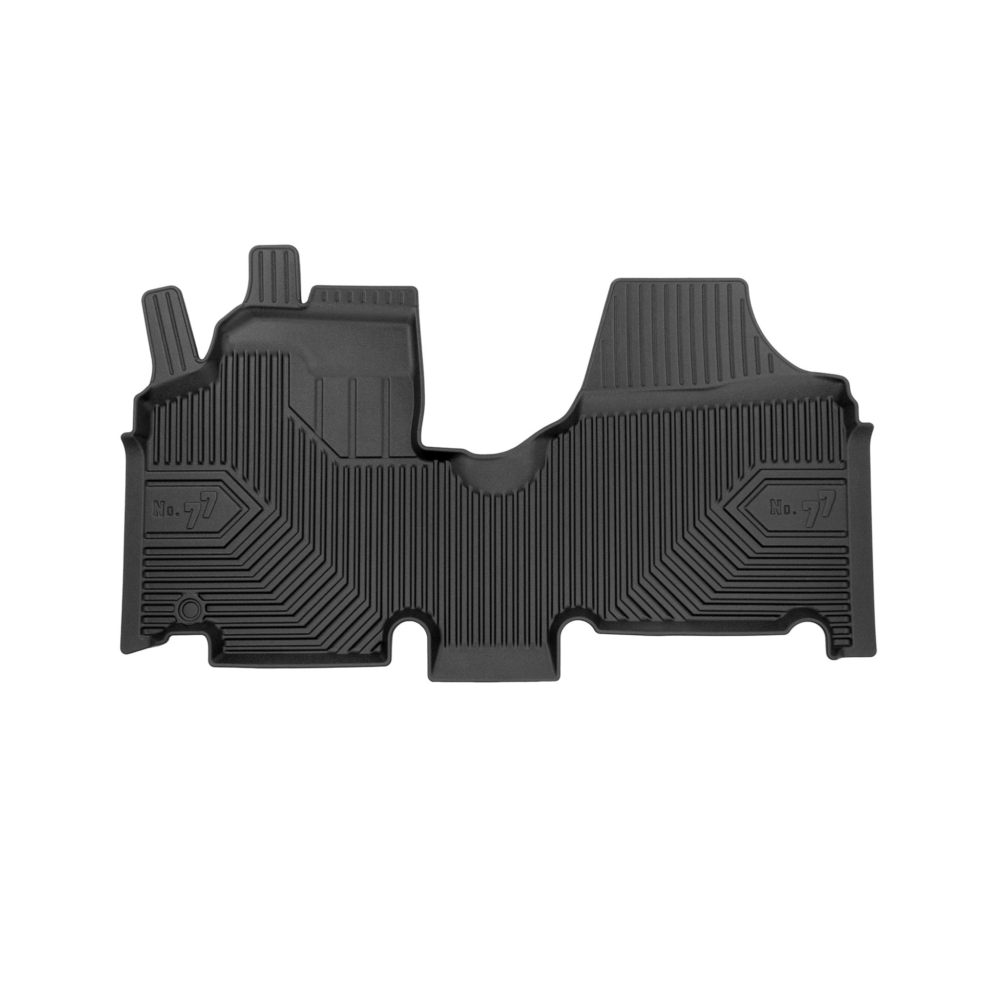 Fußmatten Gummimatten No.77 für Peugeot Expert II 2007-2016 TPE Schwarz 1 tlg