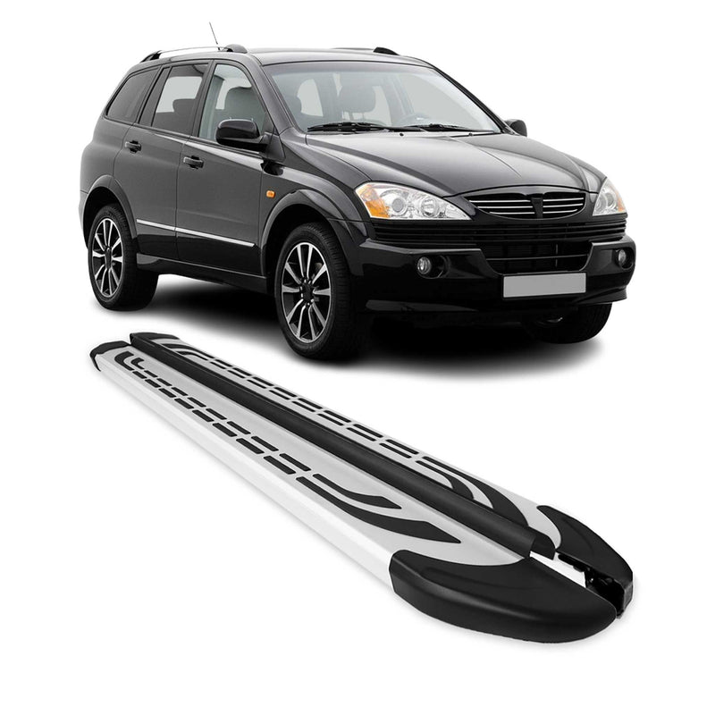 Trittbretter Seitenschweller Seitenbretter für Ssangyong Kyron 2005-2015 Alu