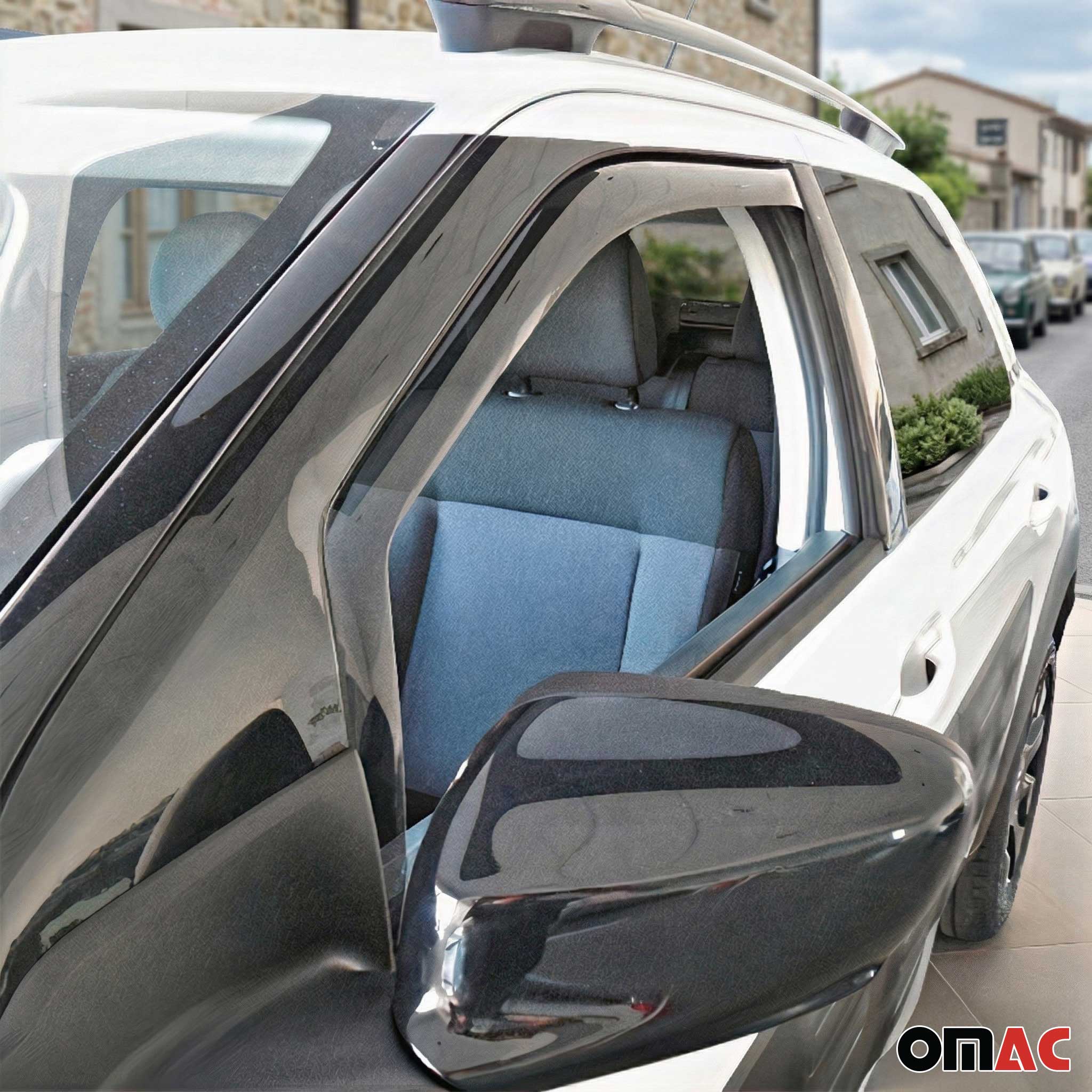 Windabweiser Regenabweiser für Citroen C4 Cactus 2014-2022 Dunkel Acryl 2tlg