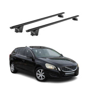 Dachträger für Volvo V60 / Cross Country 2010-2018 100kg Alu Schwarz 2x ABE