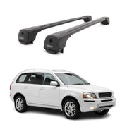 Dachträger Grundträger für Volvo XC90 I 2003-2014 Aluminium 75kg Schwarz 2tlg