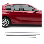 Fensterleisten Zierleisten für BMW 1er F20 2011-2019 Edelstahl Chrom 4tlg