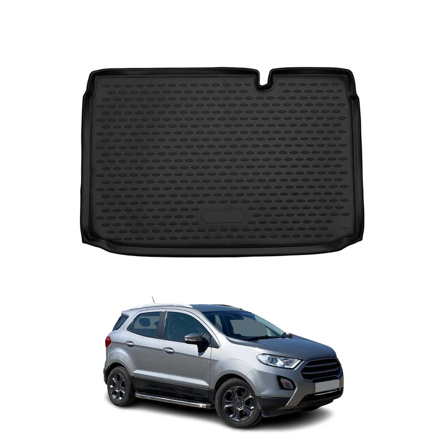 Kofferraummatte Kofferraumwanne für Ford Ecosport 2017-2022 Untere TPE Schwarz