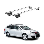 Dachträger für VW Golf Kombi Alltrack 2007-2020 90kg Aluminium Silber 2x ABE