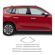 Fensterleisten Zierleisten für Skoda Kamiq 2019-2026 Edelstahl Chrom 6tlg