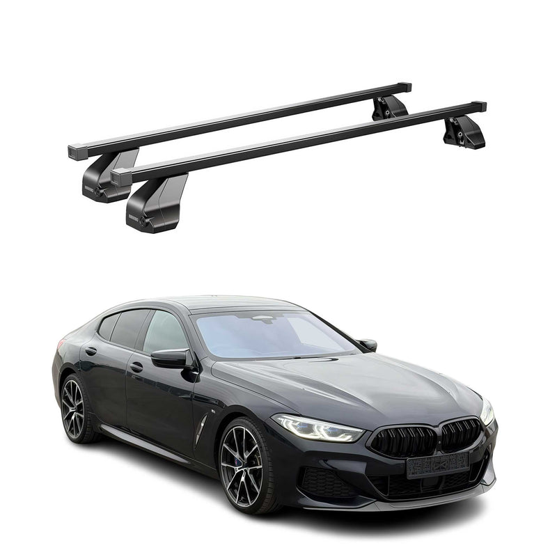 Menabo Dachträger für BMW 8er Gran Coupe G16 / Coupe G15 2018-25 Schwarz Alu 2x