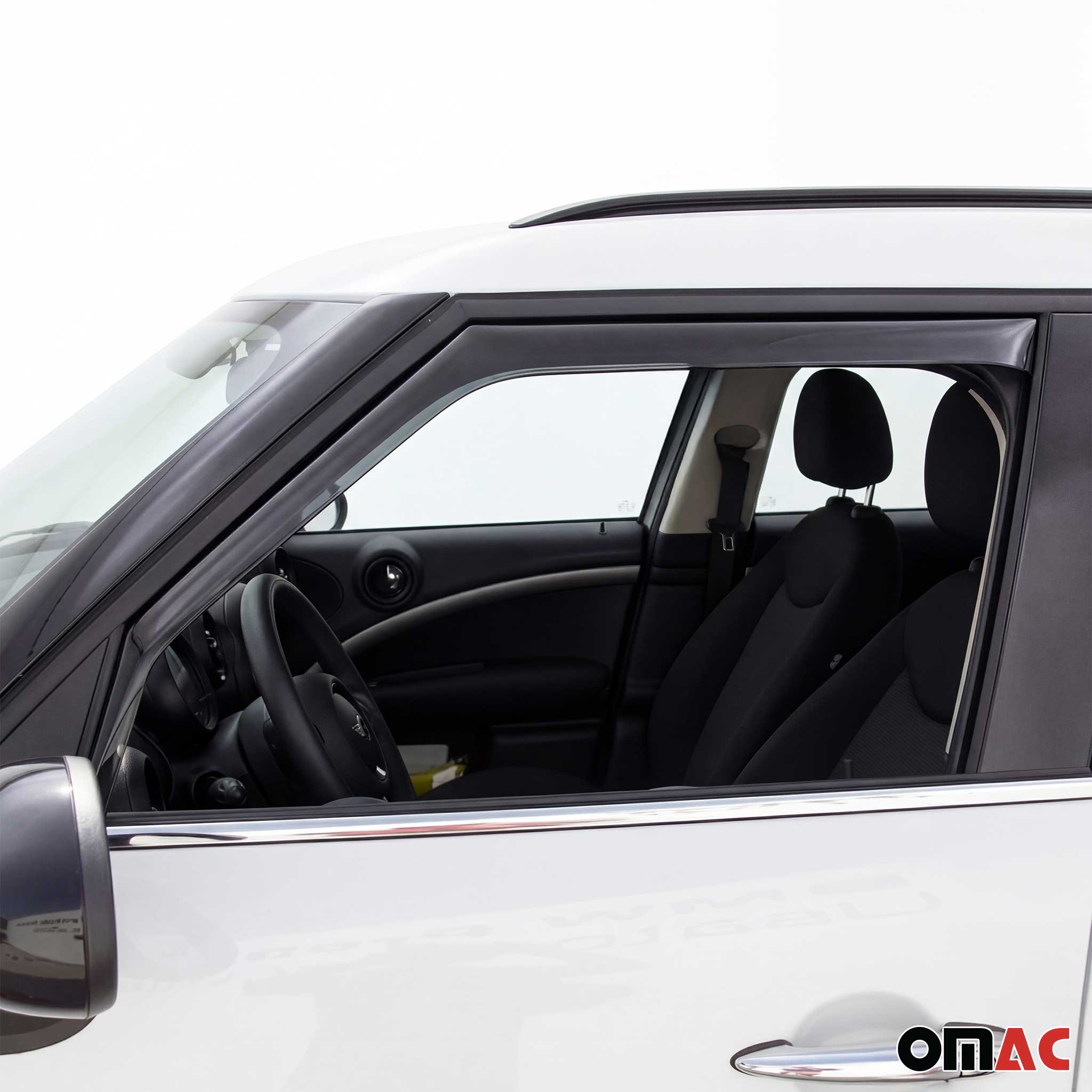 Windabweiser Regenabweiser für Mini Countryman F60 2010-2016 Dunkel Acryl 2tlg