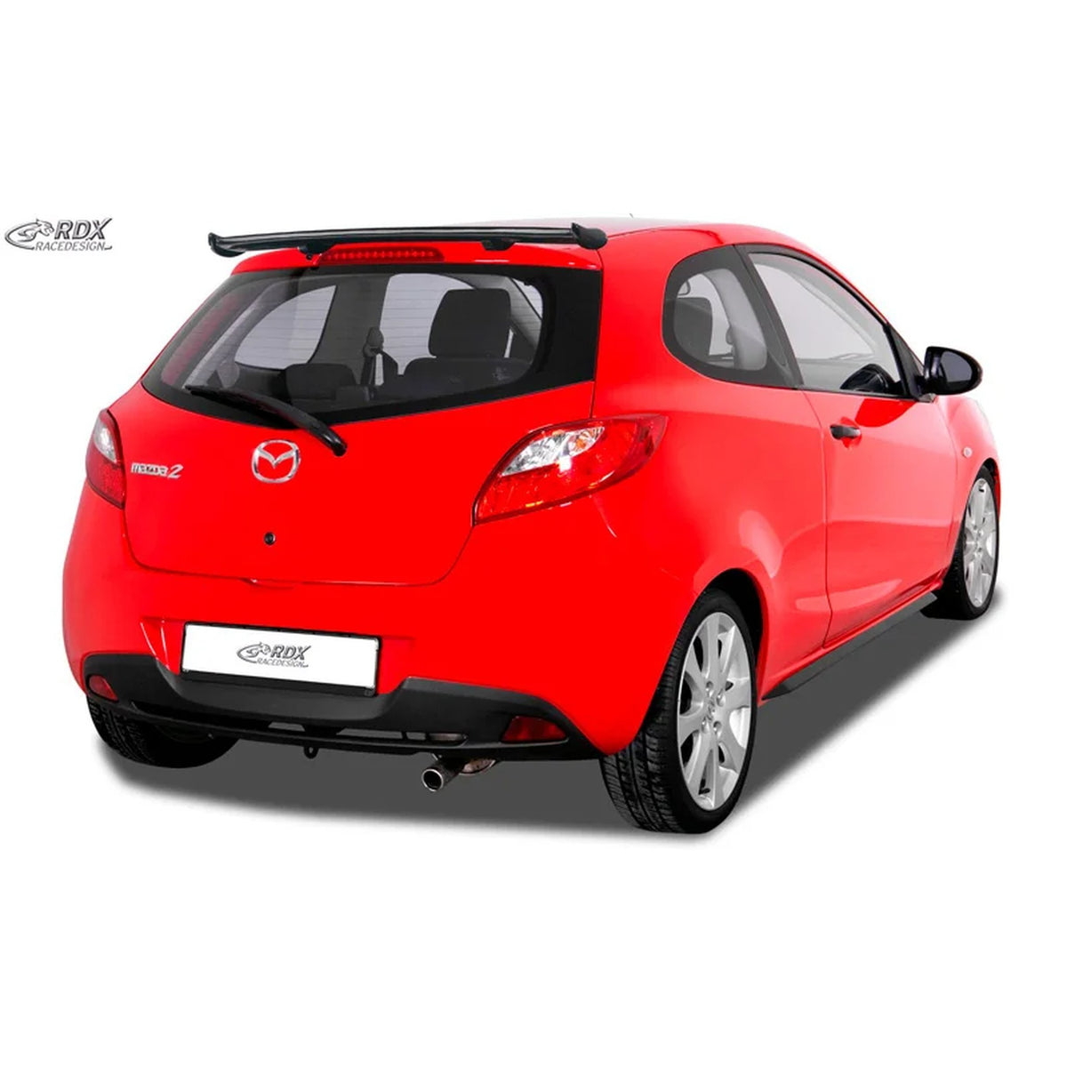 RDX Seitenschweller 'Slim' für Mazda 2 DE 2007-2014 ABS Schwarz 2er-Set TÜV