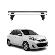 Menabo Dachträger für Nissan New Micra 2016-2020 Pre-FL 50kg Alu Silber 2x