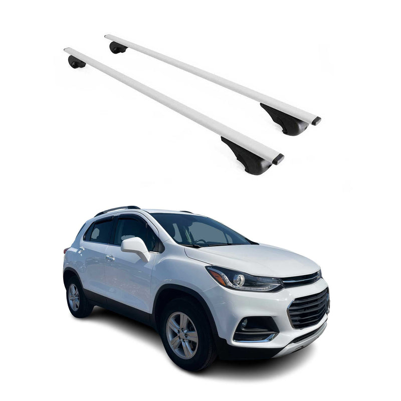 Dachträger Grundtäger für Chevrolet Trax 2013-2022 75kg Metall Silber 2 tlg