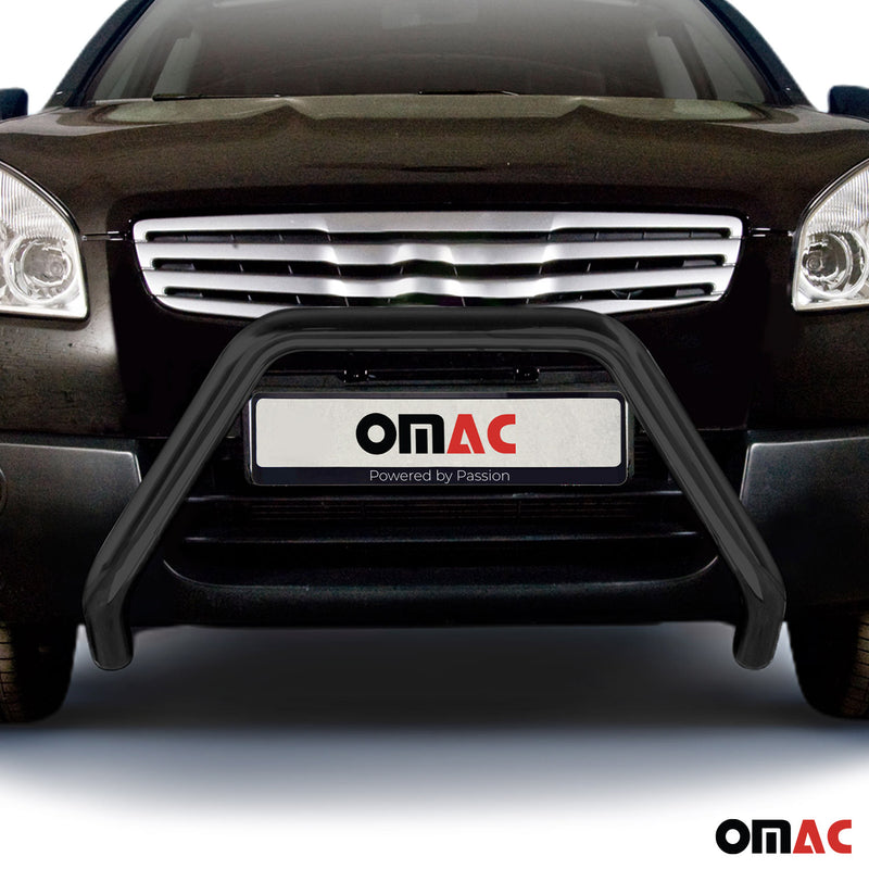Frontbügel Frontschutzbügel für Nissan Qashqai 2007-2010 mit ABE Stahl Schwarz